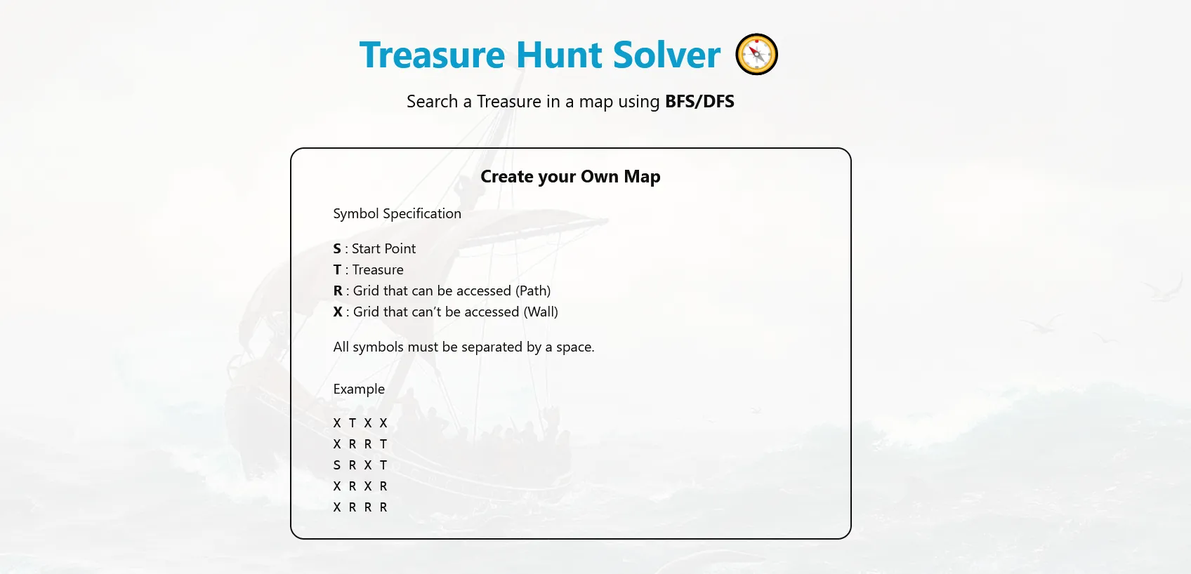 Treasure Hunt Screenshot - Instruction